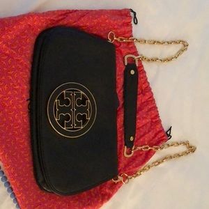TORY BURCH Navy Leather Handbag